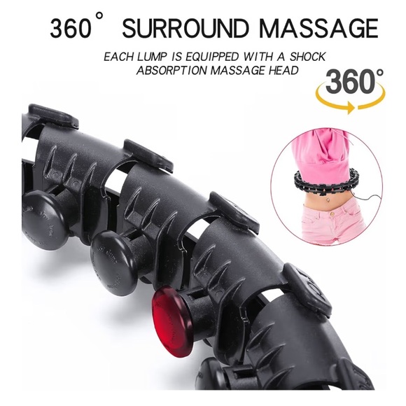 Viral Quick Slimming Massage Hoop, Adjustable Length, Fit All, Beginner-Friendly - Picture 3 of 8